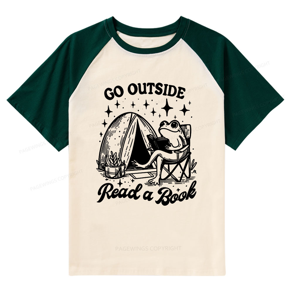 Pagewings Go Outside Raglan T-shirt