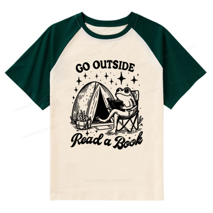 Pagewings Go Outside Raglan T-shirt