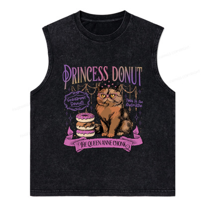 Pagewings Princess Donut Unisex Washed Tank Top