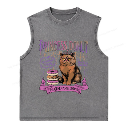 Pagewings Princess Donut Unisex Washed Tank Top