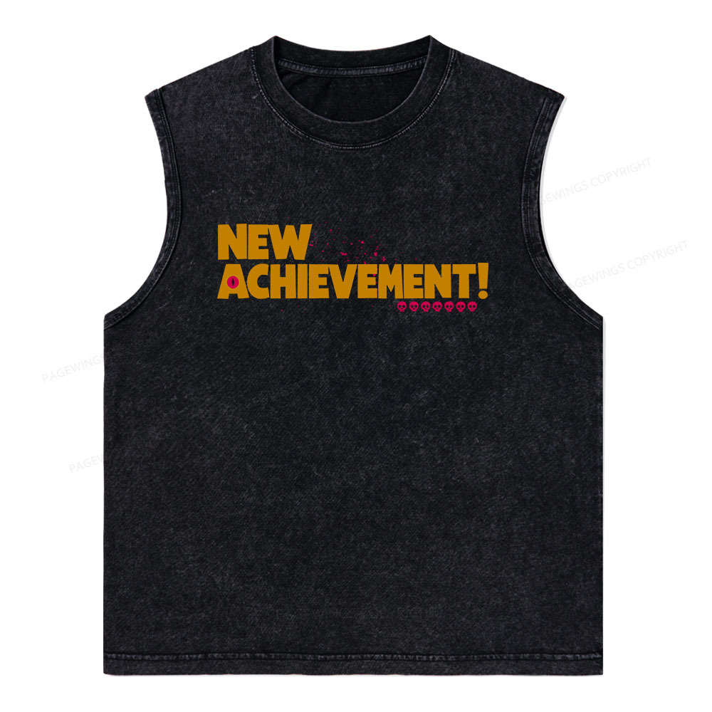 Pagewings New Achievement Unisex Washed Tank Top