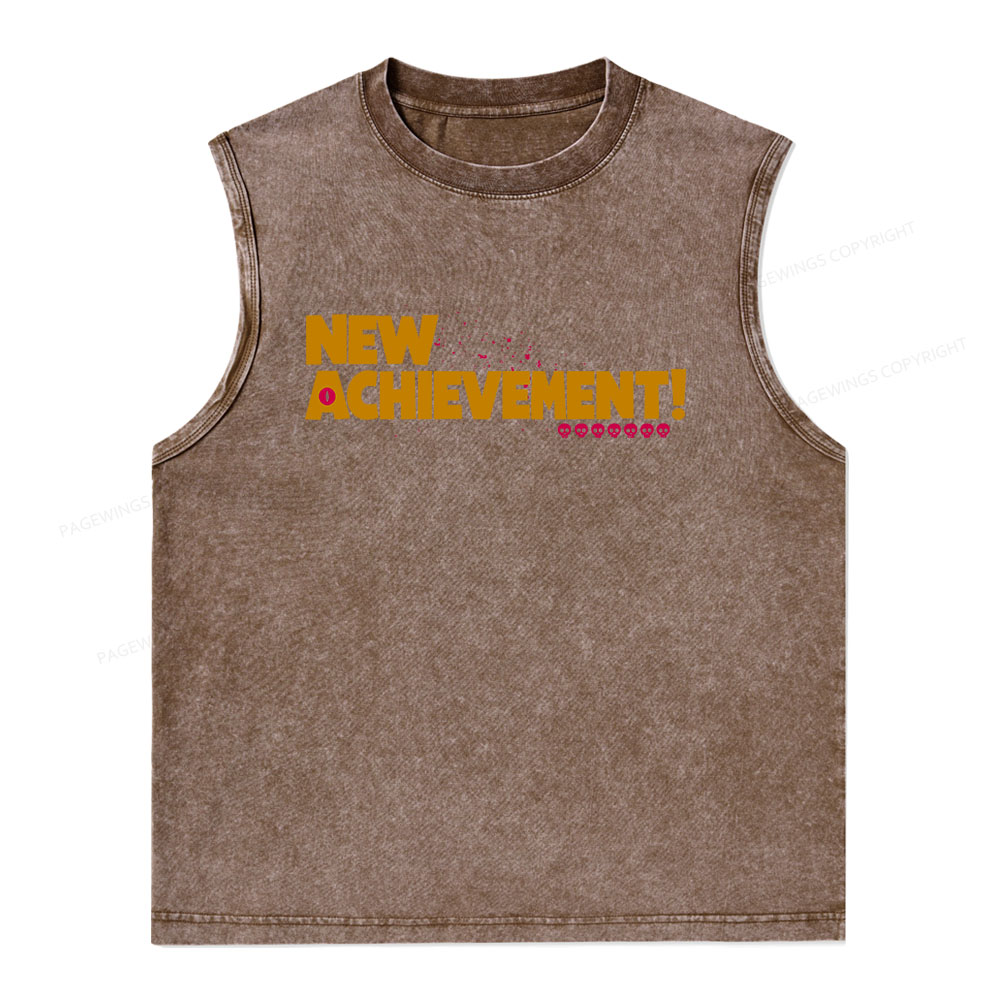 Pagewings New Achievement Unisex Washed Tank Top