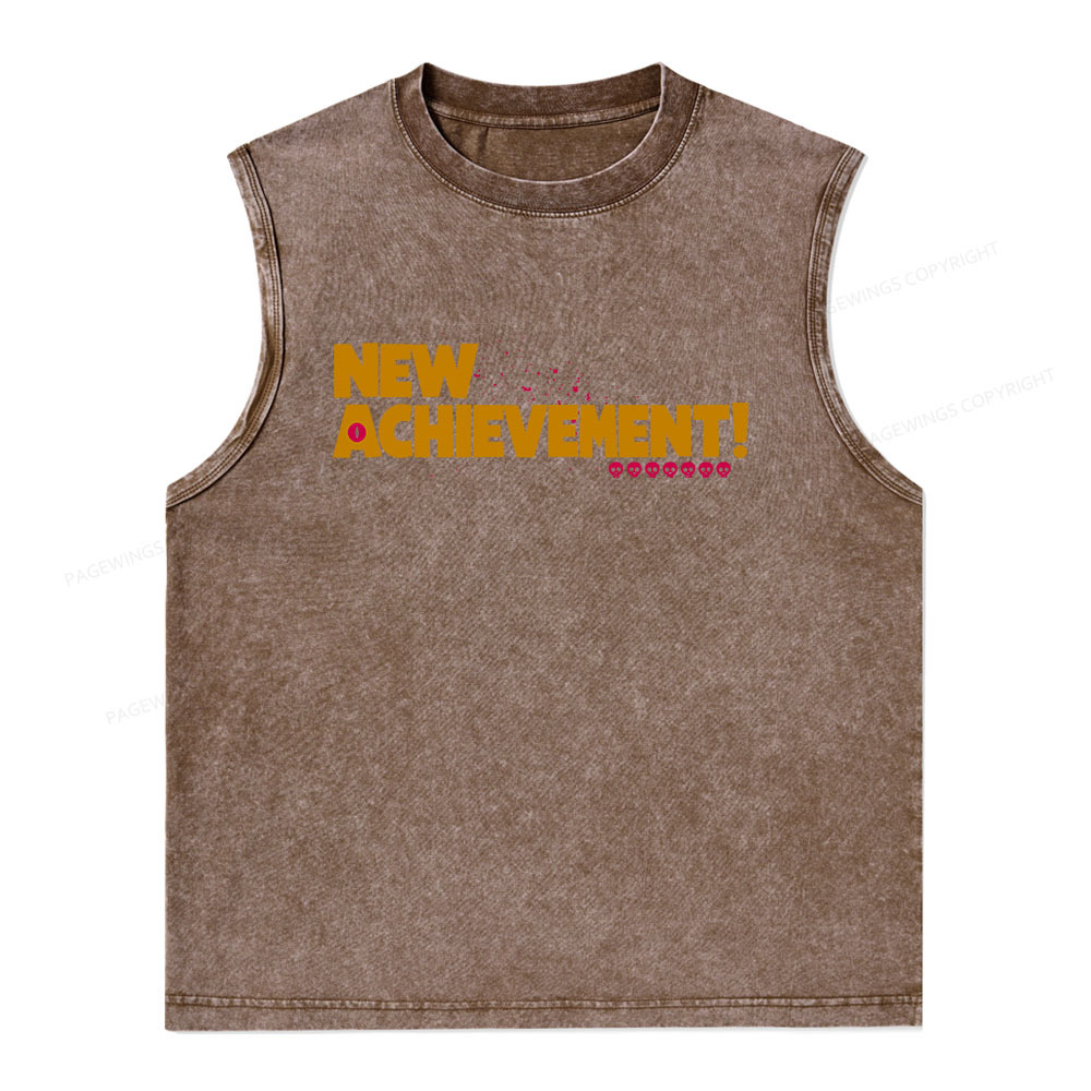 Pagewings New Achievement Unisex Washed Tank Top