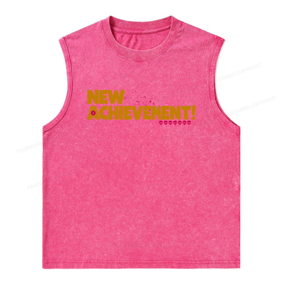 Pagewings New Achievement Unisex Washed Tank Top