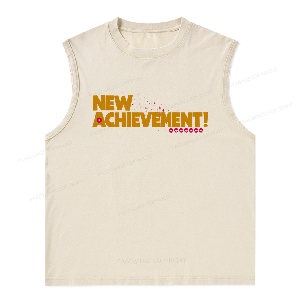 Pagewings New Achievement Unisex Washed Tank Top