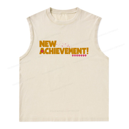 Pagewings New Achievement Unisex Washed Tank Top