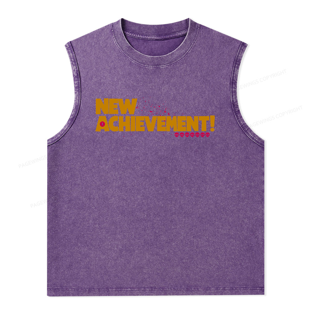 Pagewings New Achievement Unisex Washed Tank Top