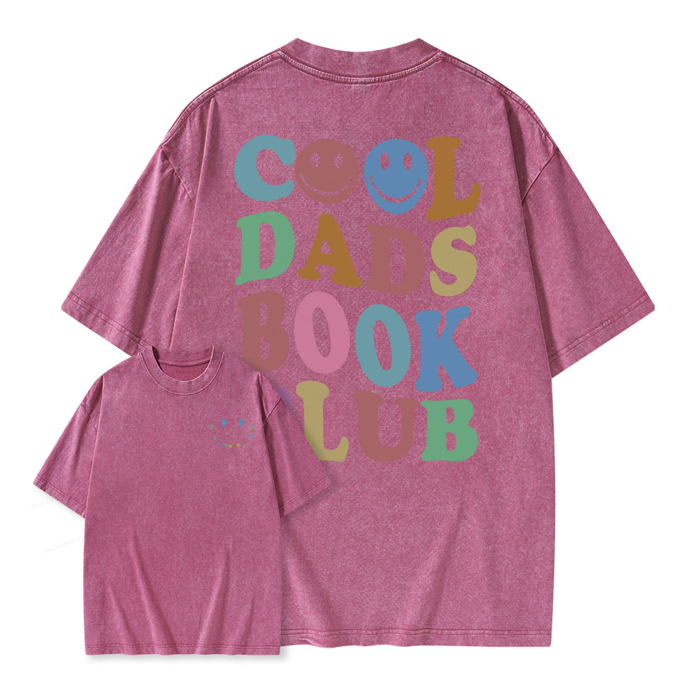 Pagewings Cool Dads Book Club Unisex Washed T-shirt