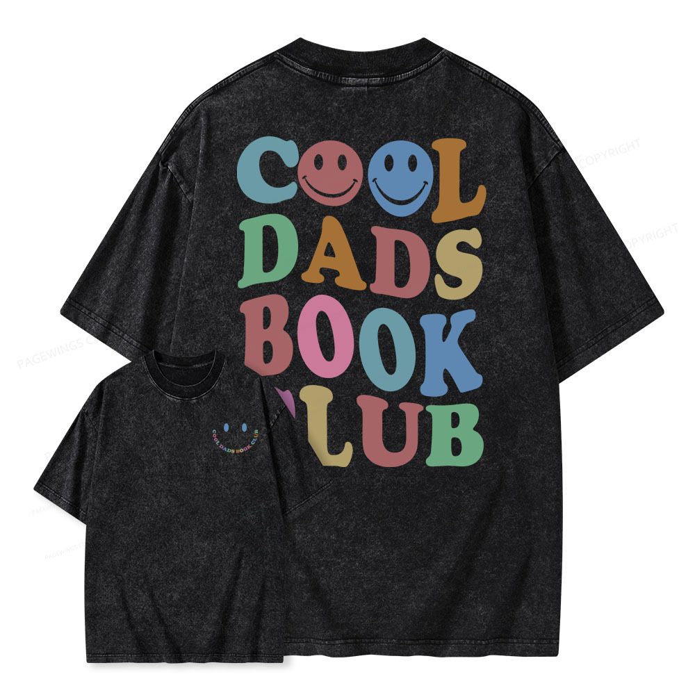 Pagewings Cool Dads Book Club Unisex Washed T-shirt