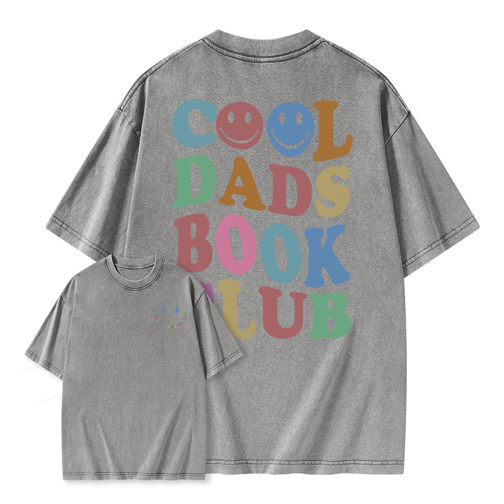 Pagewings Cool Dads Book Club Unisex Washed T-shirt