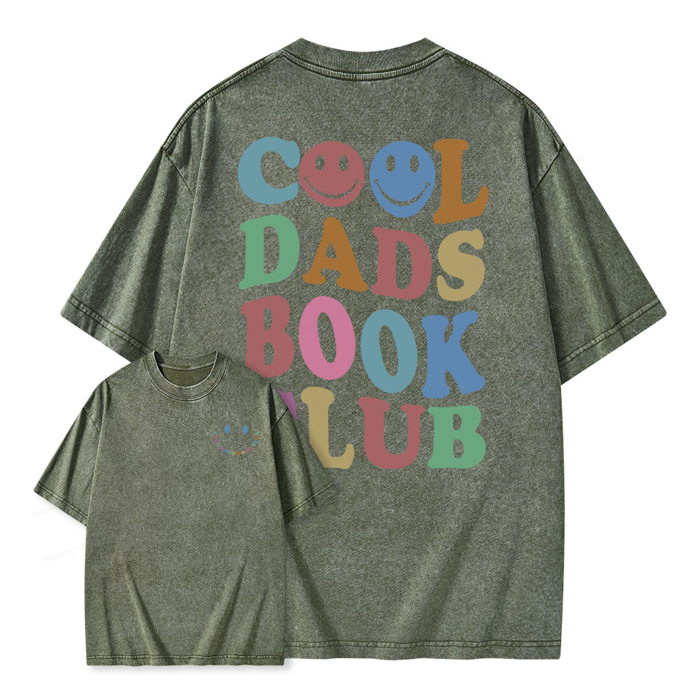 Pagewings Cool Dads Book Club Unisex Washed T-shirt