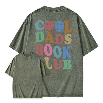 Pagewings Cool Dads Book Club Unisex Washed T-shirt