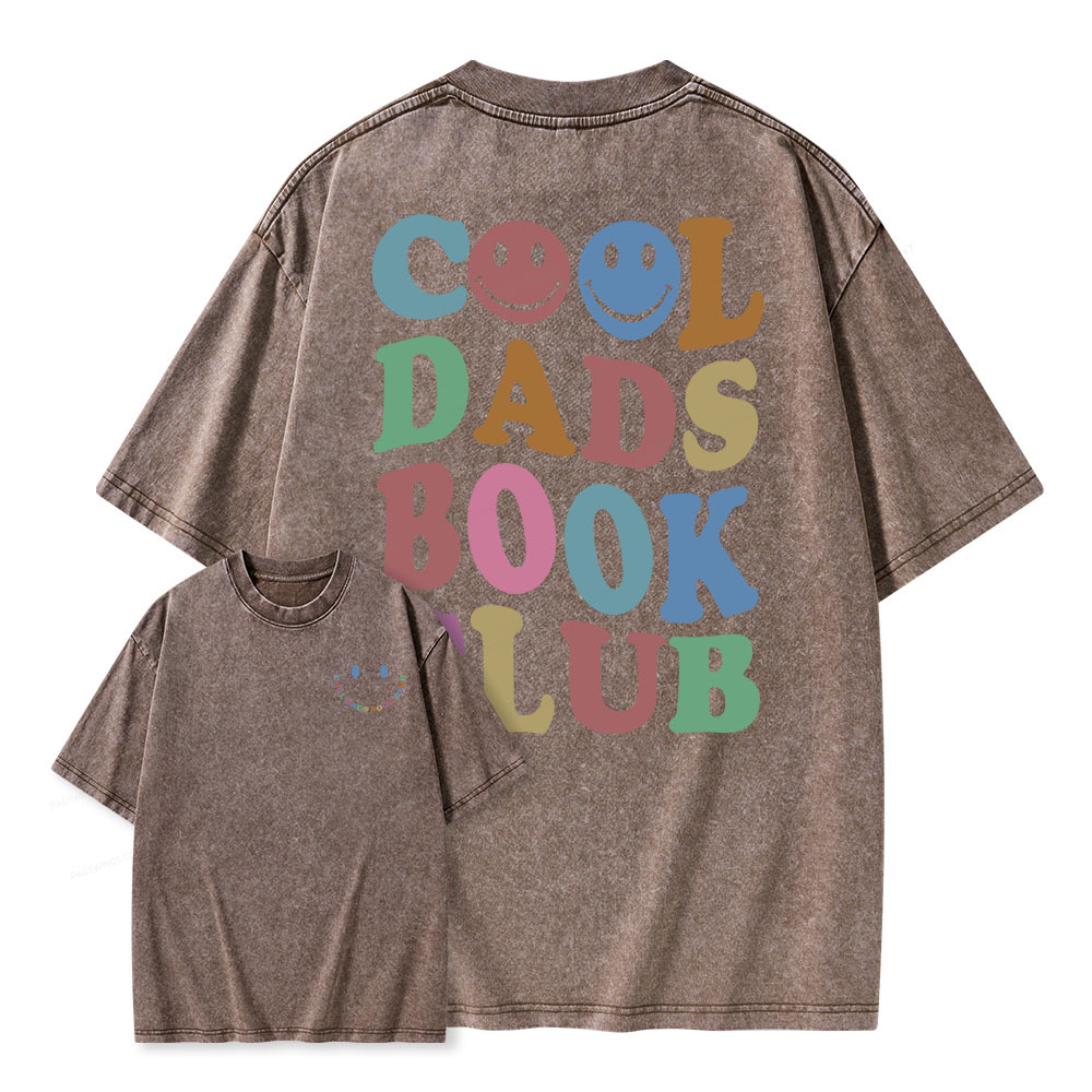 Pagewings Cool Dads Book Club Unisex Washed T-shirt