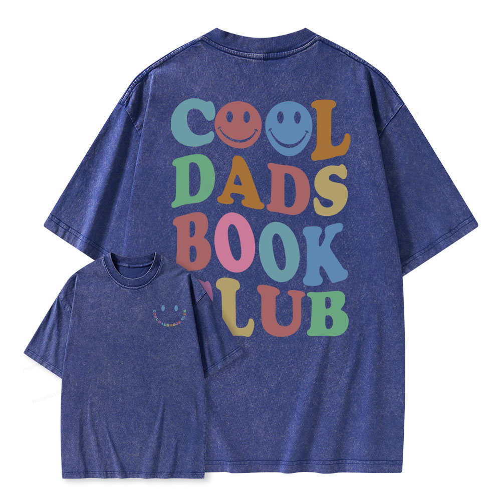 Pagewings Cool Dads Book Club Unisex Washed T-shirt