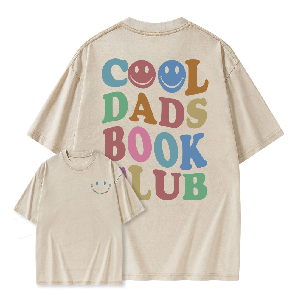 Pagewings Cool Dads Book Club Unisex Washed T-shirt