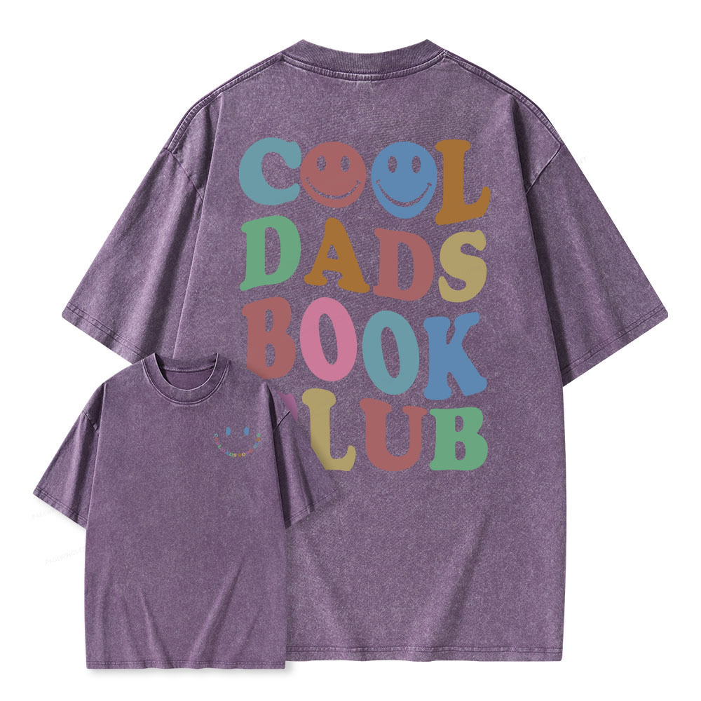 Pagewings Cool Dads Book Club Unisex Washed T-shirt