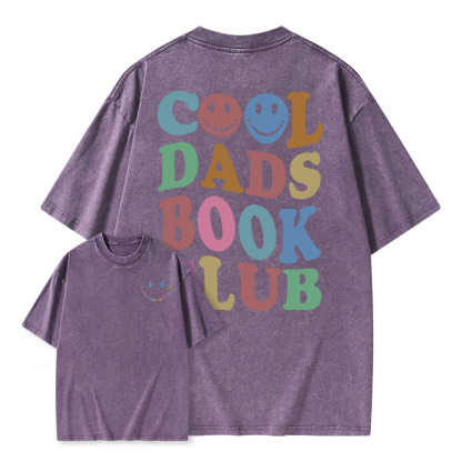 Pagewings Cool Dads Book Club Unisex Washed T-shirt