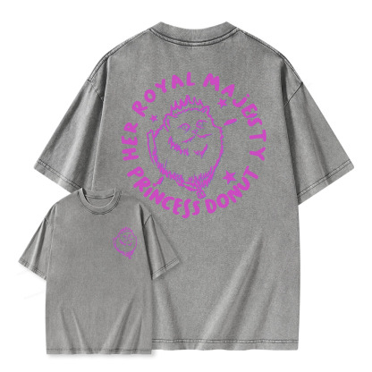 Pagewings Princess Donut Her Royal Majesty Unisex Washed T-shirt