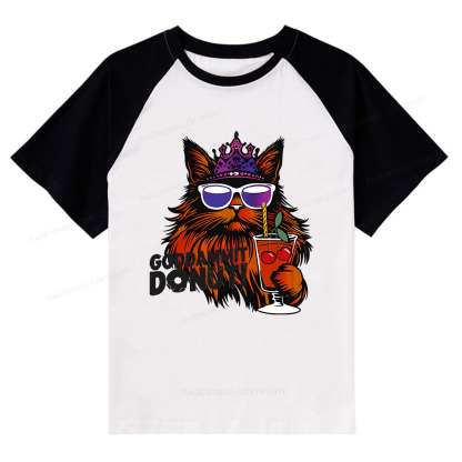 Pagewings Goddammit Donut Raglan T-shirt