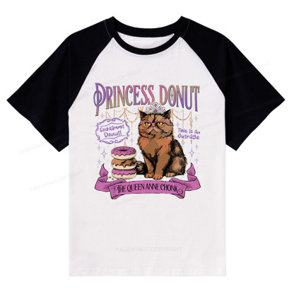 Pagewings Princess Donut Raglan T-shirt