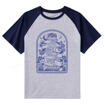 Pagewings Literature Shirt for Bibliophiles Raglan T-shirt