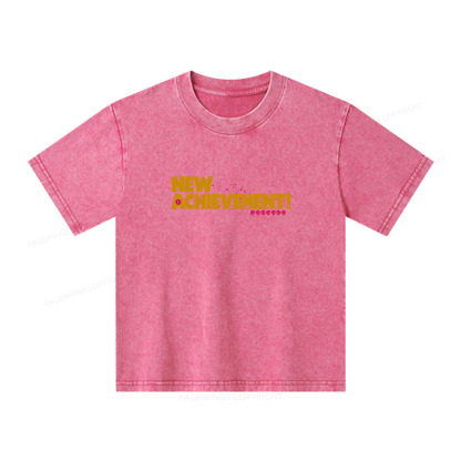Pagewings New Achievement Unisex Kids Washed T-shirt