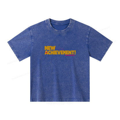 Pagewings New Achievement Unisex Kids Washed T-shirt