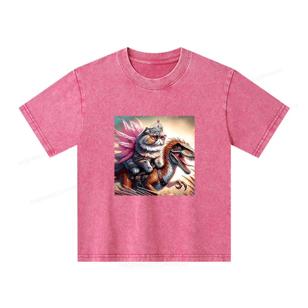 Pagewings Crawler Carl Unisex Kids Washed T-shirt