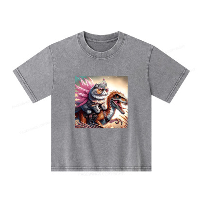 Pagewings Crawler Carl Unisex Kids Washed T-shirt