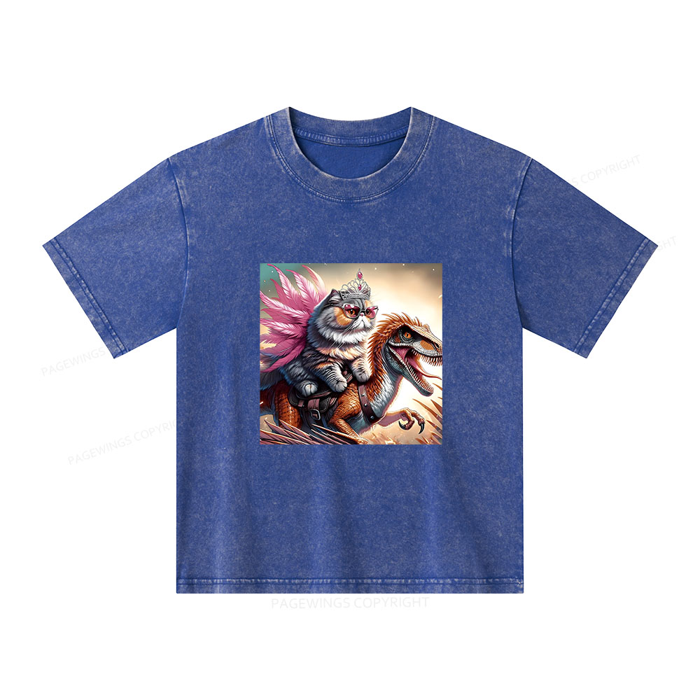Pagewings Crawler Carl Unisex Kids Washed T-shirt