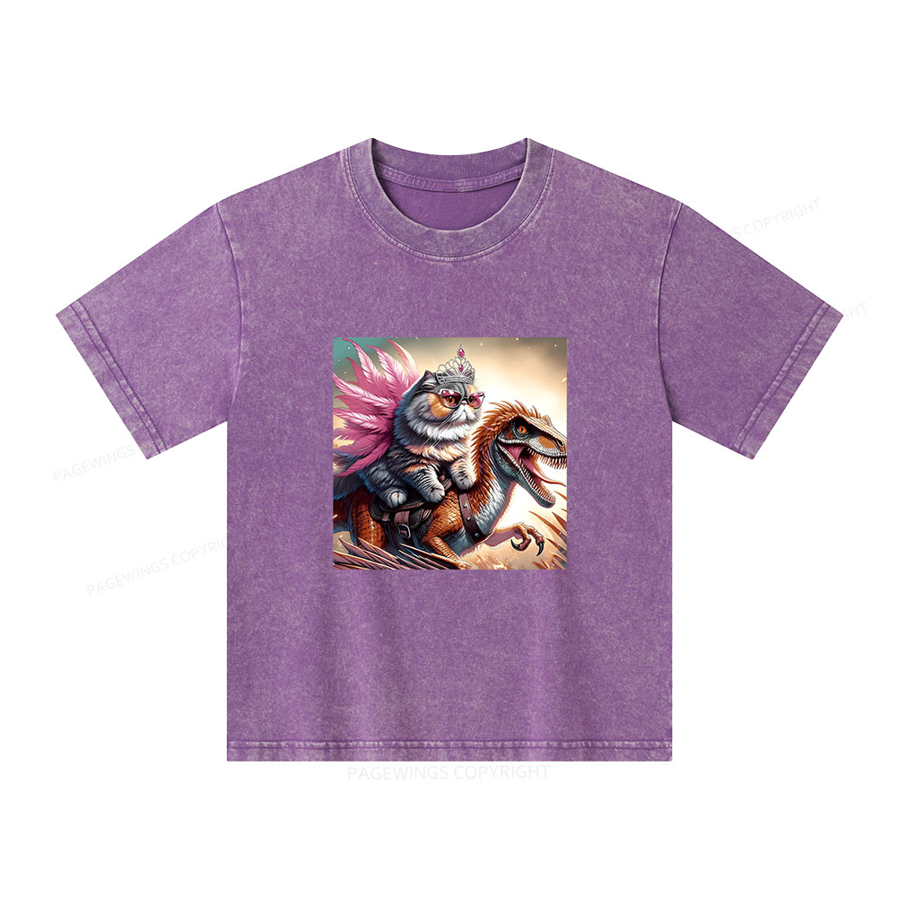 Pagewings Crawler Carl Unisex Kids Washed T-shirt