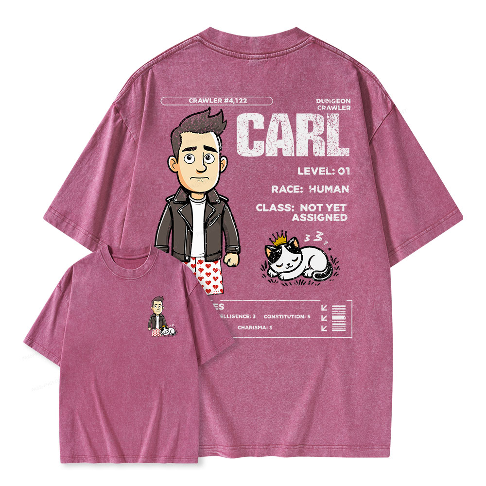 Pagewings Dungeon Crawler Unisex Washed T-shirt