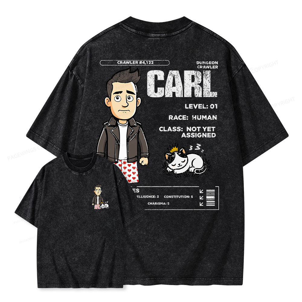 Pagewings Dungeon Crawler Unisex Washed T-shirt