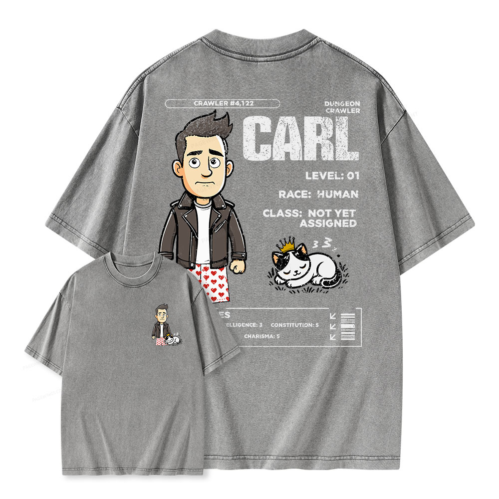 Pagewings Dungeon Crawler Unisex Washed T-shirt