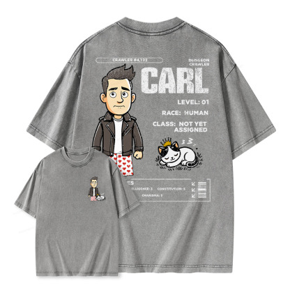 Pagewings Dungeon Crawler Unisex Washed T-shirt