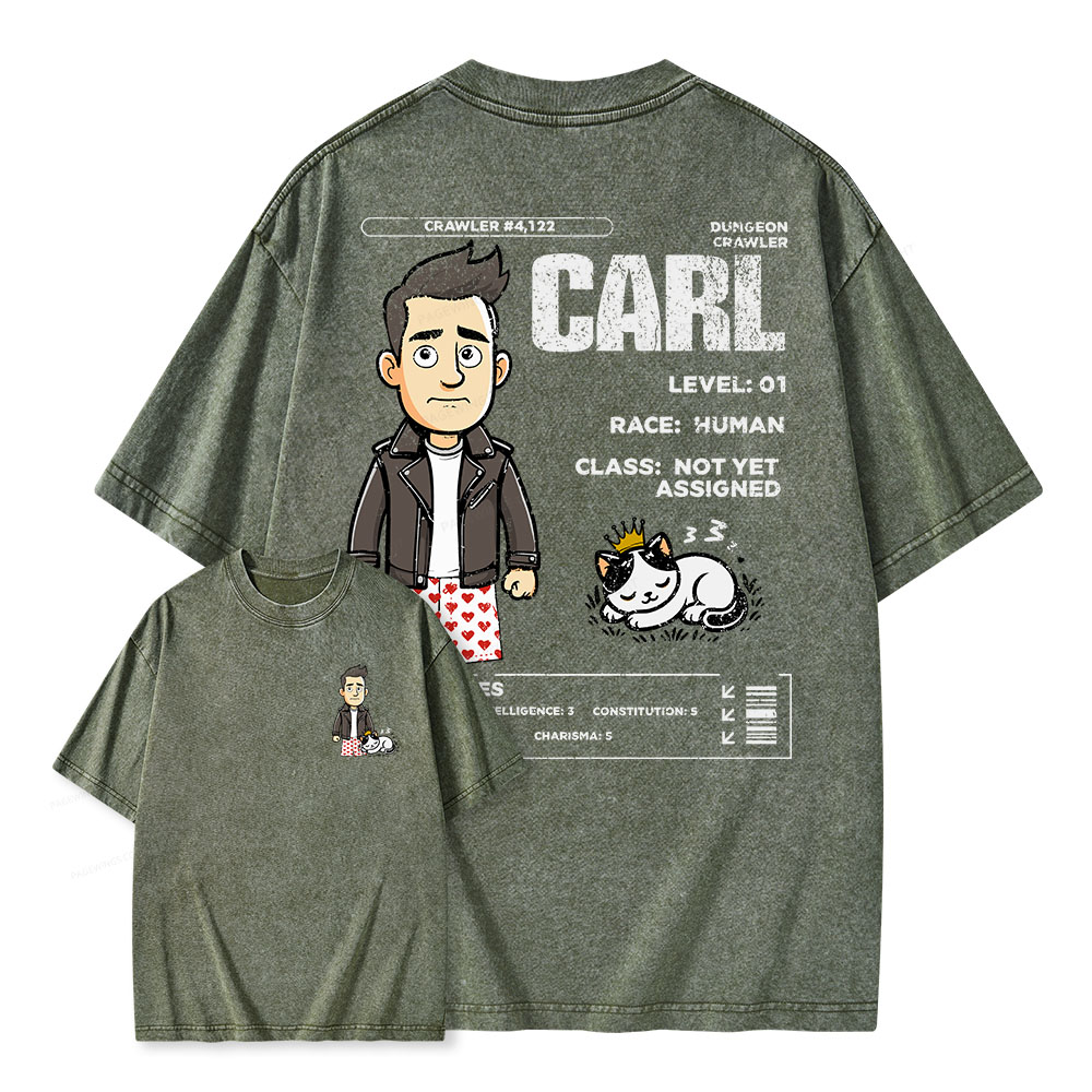 Pagewings Dungeon Crawler Unisex Washed T-shirt