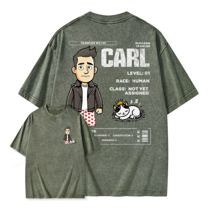 Pagewings Dungeon Crawler Unisex Washed T-shirt