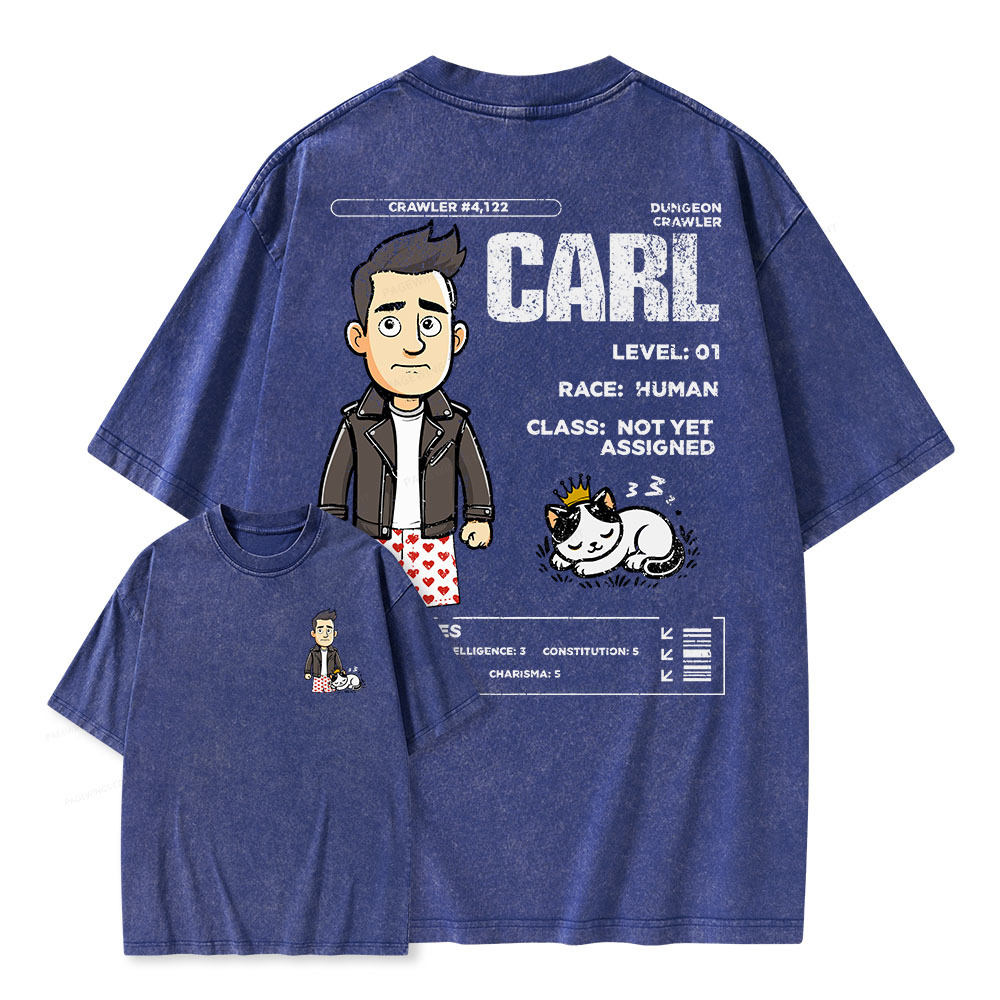 Pagewings Dungeon Crawler Unisex Washed T-shirt