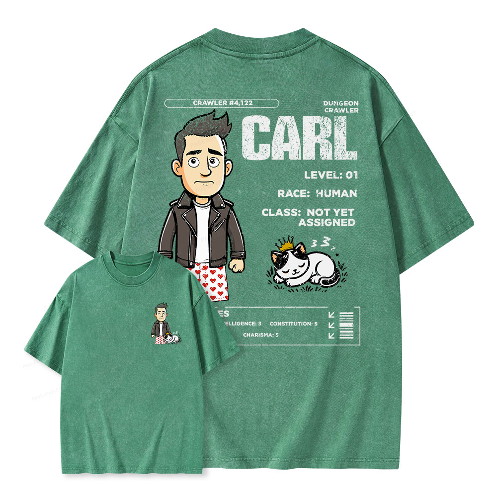 Pagewings Dungeon Crawler Unisex Washed T-shirt