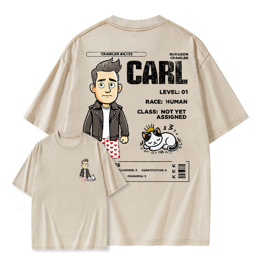 Pagewings Dungeon Crawler Unisex Washed T-shirt