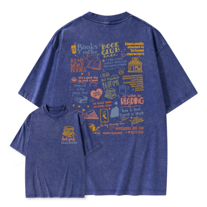 Pagewings Hot Girls Read Unisex Washed T-shirt