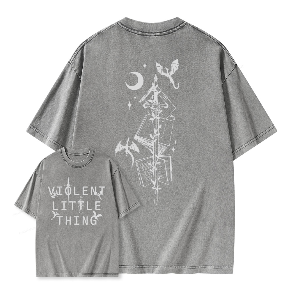 Pagewings Violent Little Thing Unisex Washed T-shirt