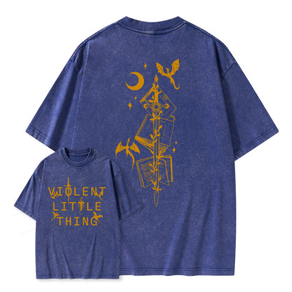 Pagewings Violent Little Thing Unisex Washed T-shirt