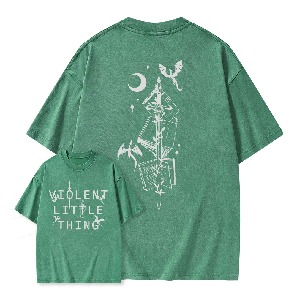 Pagewings Violent Little Thing Unisex Washed T-shirt