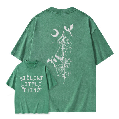 Pagewings Violent Little Thing Unisex Washed T-shirt