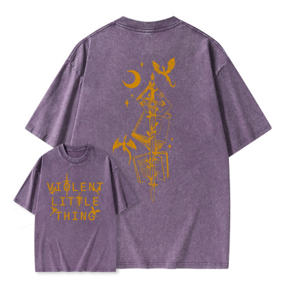 Pagewings Violent Little Thing Unisex Washed T-shirt