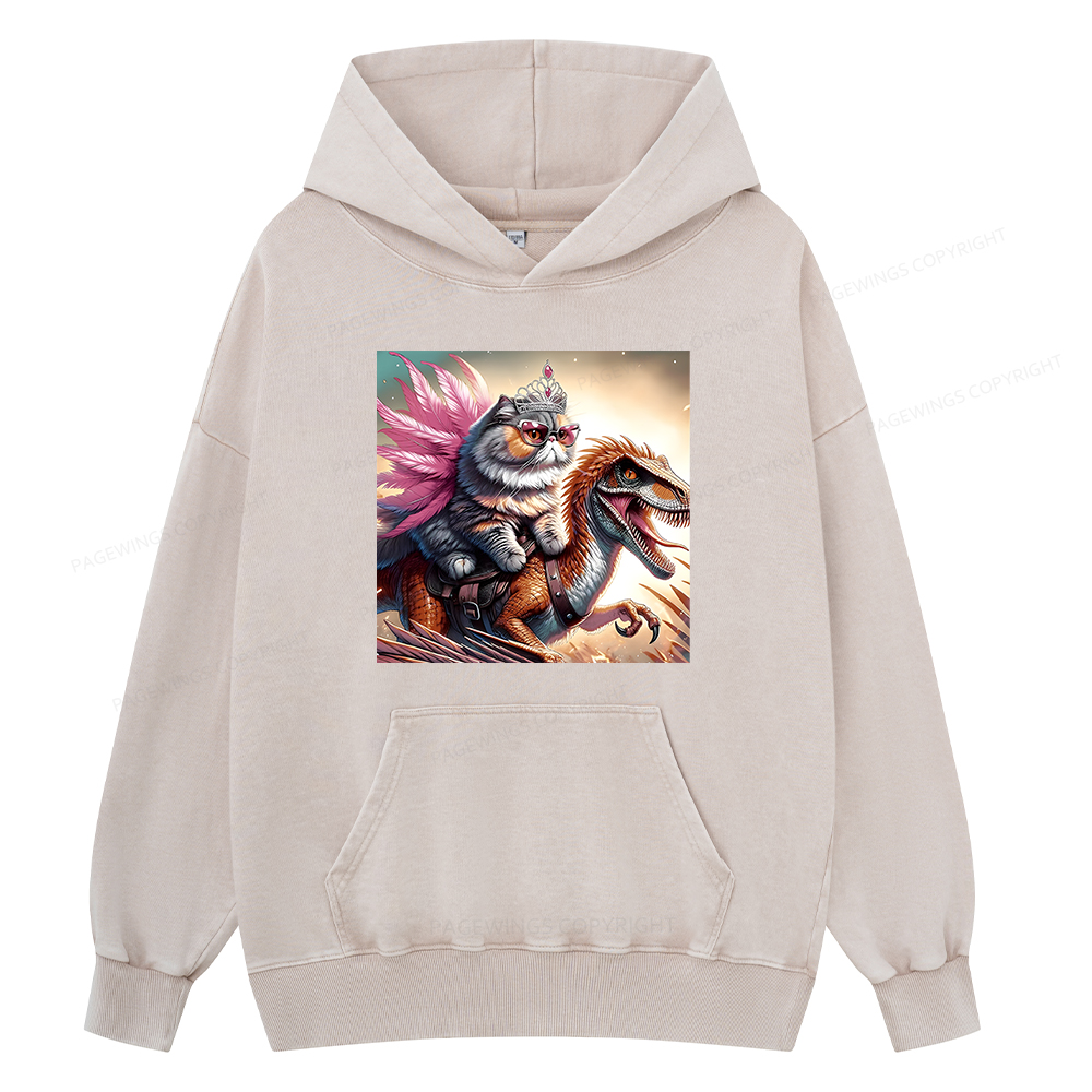 Pagewings Dungeon Crawler Unisex Washed Hoodie