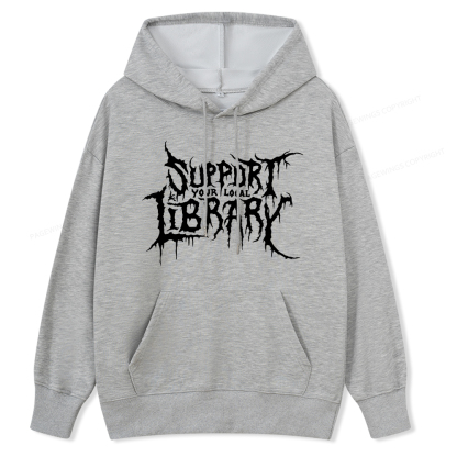Pagewings Support Your Local Library Unisex Classic Hoodie