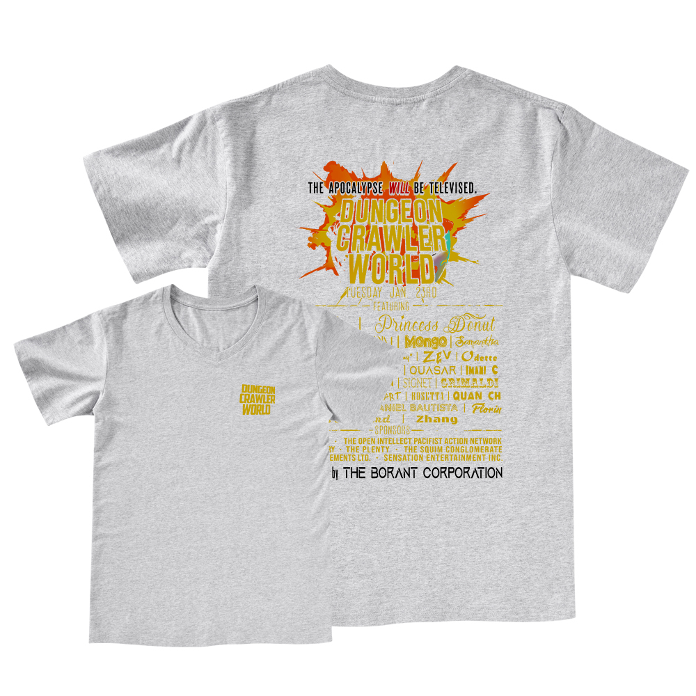 Pagewings Dungeon Crawler World Tour V-neck T-shirt