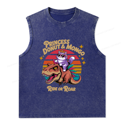 Pagewings Princess Donut & Mongo Washed Tank Top
